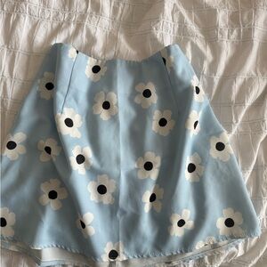 Floral Blue Skirt